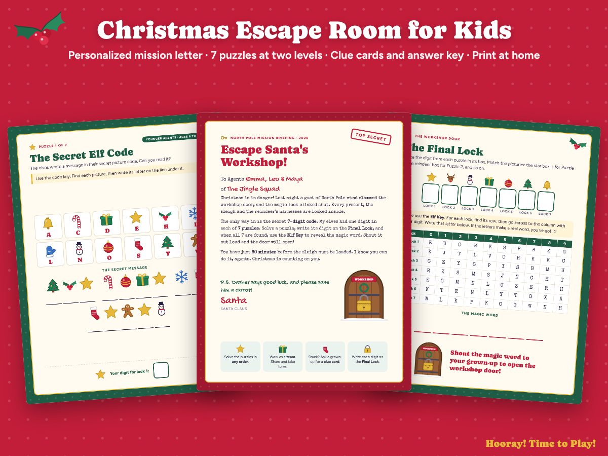 Christmas Escape Room for Kids