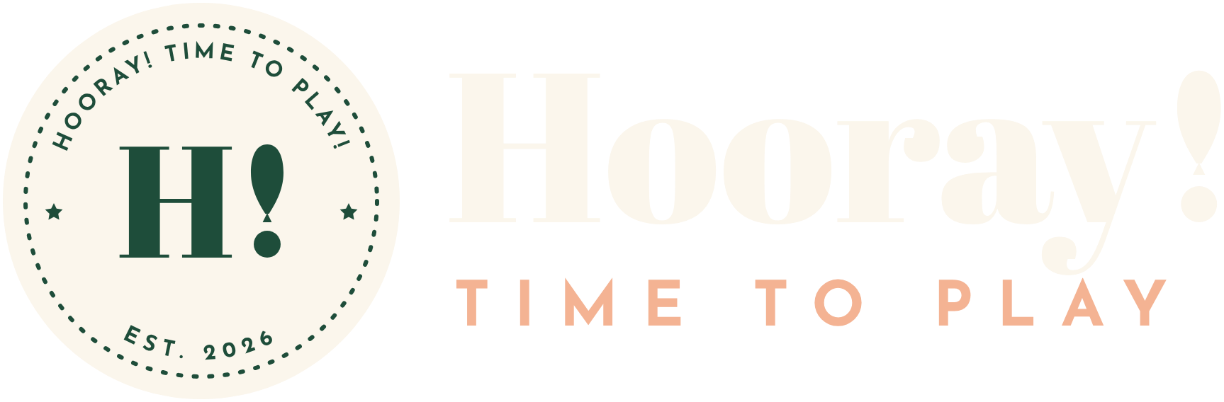 Hooray! Time to Play!