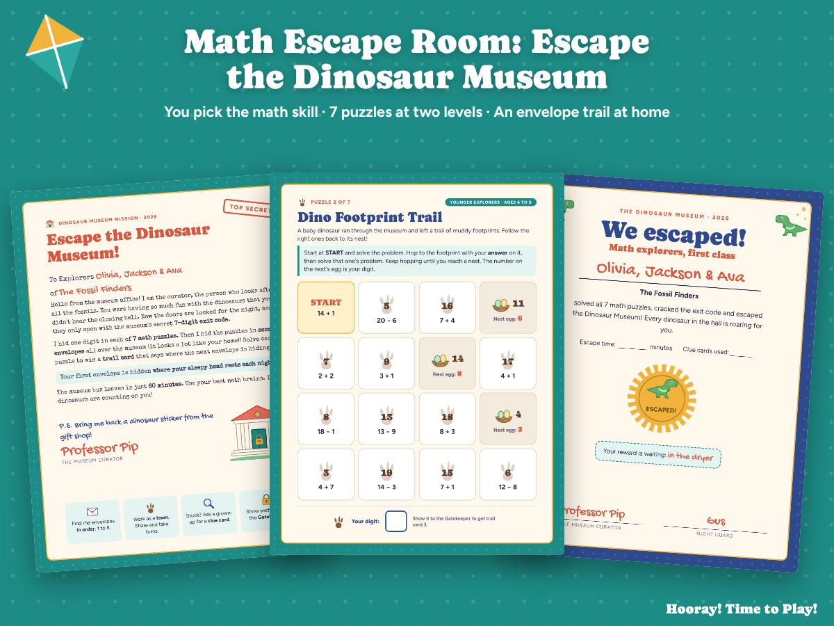 Math Escape Room for Kids
