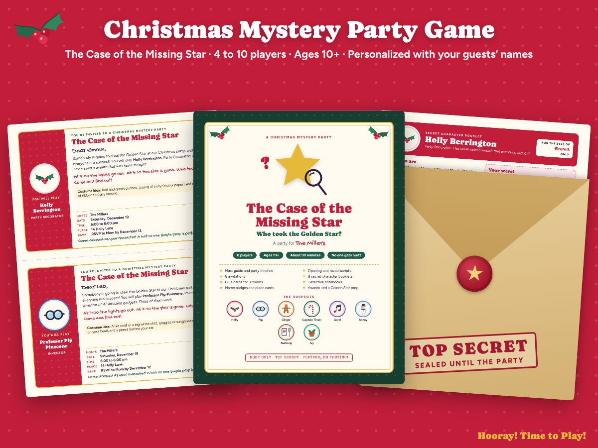 Christmas Mystery Party Game