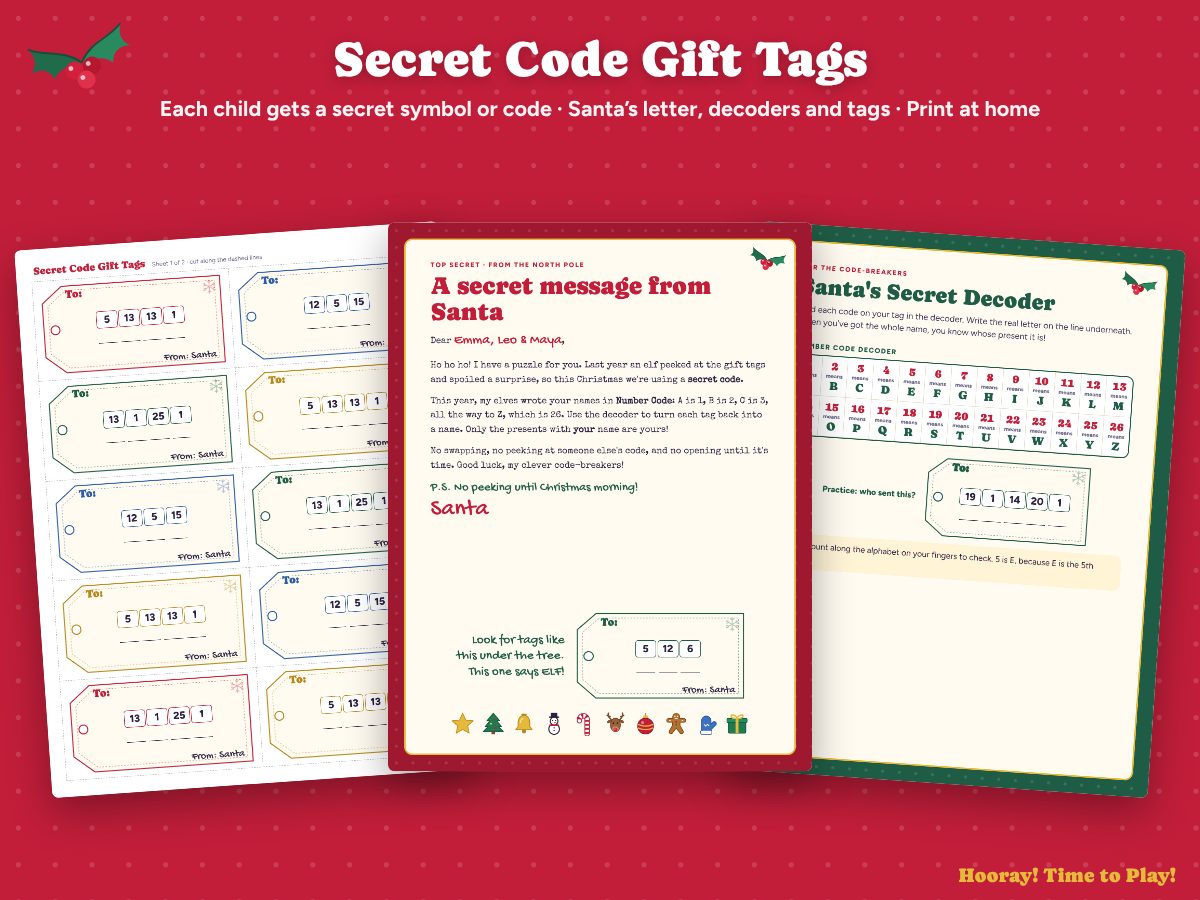 Secret Code Gift Tags