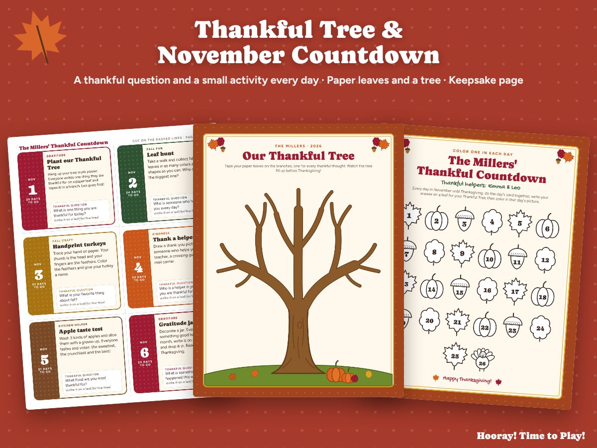 Thankful Tree & November Countdown